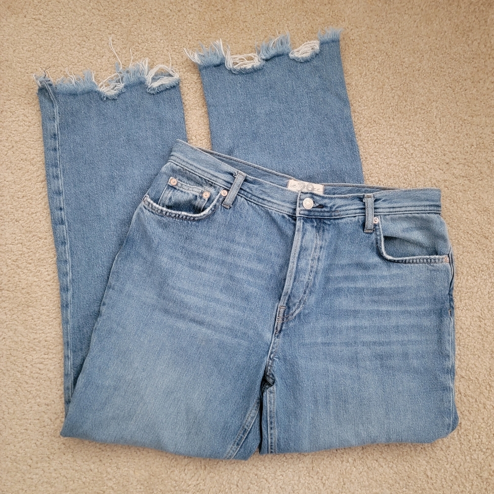 Free People (We The Free) Maggie Mid Rise Straight Leg Jeans SIZE 29 - Picture 3 of 9